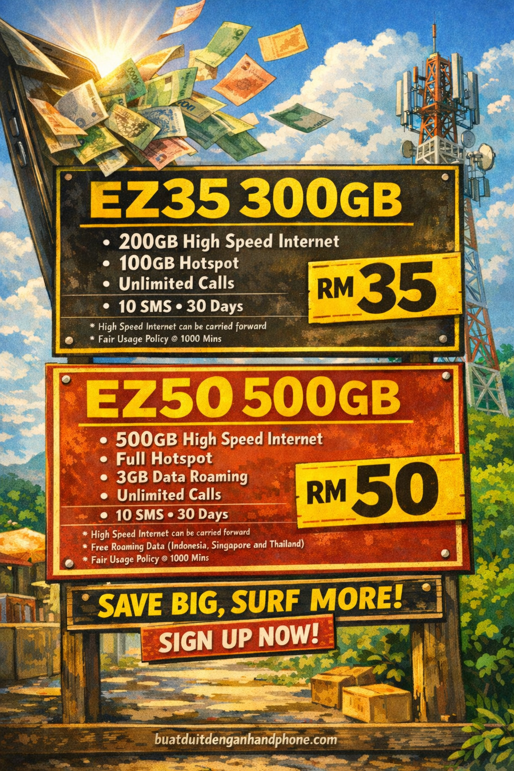 Buat Duit Dengan Handphone Data Plan